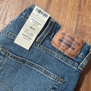 Levi Strauss Signature Gold Blue Jeans 38X32 Straight- NWT